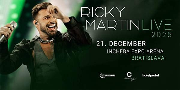 RICKY MARTIN PRICHÁDZA PRVÝKRÁT DO BRATISLAVY!